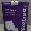 Nicetree 18-Pack Vacuum Seal Bags with Rechargeable Wireless Pump | 3 Sizes (20/24/28 Inch) Travel Vacuum Storage Bags for Clothing, Bedding & Seasonal Storage | Space Saver for Luggage