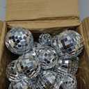 MTLEE 20 Pcs Disco Balls Decorations Assorted Size Party Decor Disco Ball Ornaments Mirror Mini Large Hanging with Rope for Wedding Festival Stage Prop (2.4 Inch, 2 Inch, 1.6 Inch, 1.2 Inch)