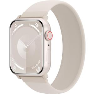 Silicone Solo Loop Bands Compatible with Watch Band 38mm 40mm 41mm 42mm 44mm 45mm 46mm 49mm, Sport Stretchy Strap Soft Replacement Wristband for iWatch Ultra 3 2 1 Series 11 10 9 8 SE 7 6 5 4
