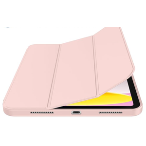 iMieet iPad (A16) Case 11th Gen/iPad 10th Generation Case [11-Inch 2025/10.9 Inch 2022] with Pencil Holder, Trifold Stand Smart Cover with Soft TPU Back,Auto Wake/Sleep(Rose Pink)