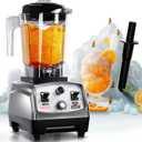 WantJoin Blender for Smoothies - 68oz Countertop Blender for Kitchen Professional Smoothie maker w/Powerful 1800W Copper Motor, 30000 RPM, 16 Speeds, Multi-Functional Smoothie for Home (Compact Size Blender, Silver)