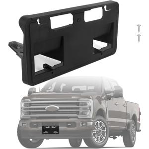 Front License Plate Frame Compatible with 2023-2026 Ford F250 F350 F450 Super Duty, Front Bumper License Plate Bracket Tag Mount for Ford F-Series Super Duty, Replace # PC3Z-17A385-BB