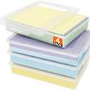 Lifewit 4 Pack Plastic Multi-Purpose Storage Box with Latching Lids, Clear A4, 8.5" x 11" Letter Size Paper Storage, Storage Containers for Board Game, Craft, Document, Magazine, Art Supplies