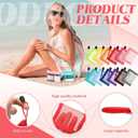 Jexine 24 Pcs Mini Zipper Mesh Bags Lipstick Cosmetic Accessories Organizer Nylon Makeup Zipper Pouch Small Cosmetic Bag for Purse Beauty Mesh Travel Pouch for Women(4 x 3 Inch,Bright Color)
