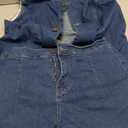 acelyn Womens Business Casual Outfits 2 Piece Denim Set Sleeveless Blazer Vest & Short Set Jeans Two Piece Outfits (Medium, Dark Blue)