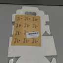 WINKIO 24pcs White Cookie Boxes, 4x4x2.5 Inches Bakery Boxes with Window, for Mini Cake Treat Dessert Pastry Donuts Macaroon Strawberries Chocolate Candy (with Stickers)