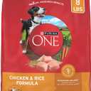 Purina ONE Chicken and Rice Formula Dry Dog Food - 8 lb. Bag (8 Pound (Pack of 1))