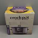 Crock-Pot Large 8-Quart Programmable Slow Cooker with Auto Warm Setting Black Stainless Steel