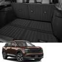 for 2025 2026 Nissan Kicks Floor Mats Trunk Cargo Mat Liner and Backrest Mat Set All Weather TPE Accessories (for 2025 2026 Nissan Kicks Full Set)