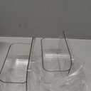 2 Pack Adhesive Cabinet Door Organizer, Compact Kitchen Under Sink Organizer, Clear Lid Storage Container for Pantry Shelves, Wall Mounted Bathroom Shower Caddy Hanging Closet Organizer