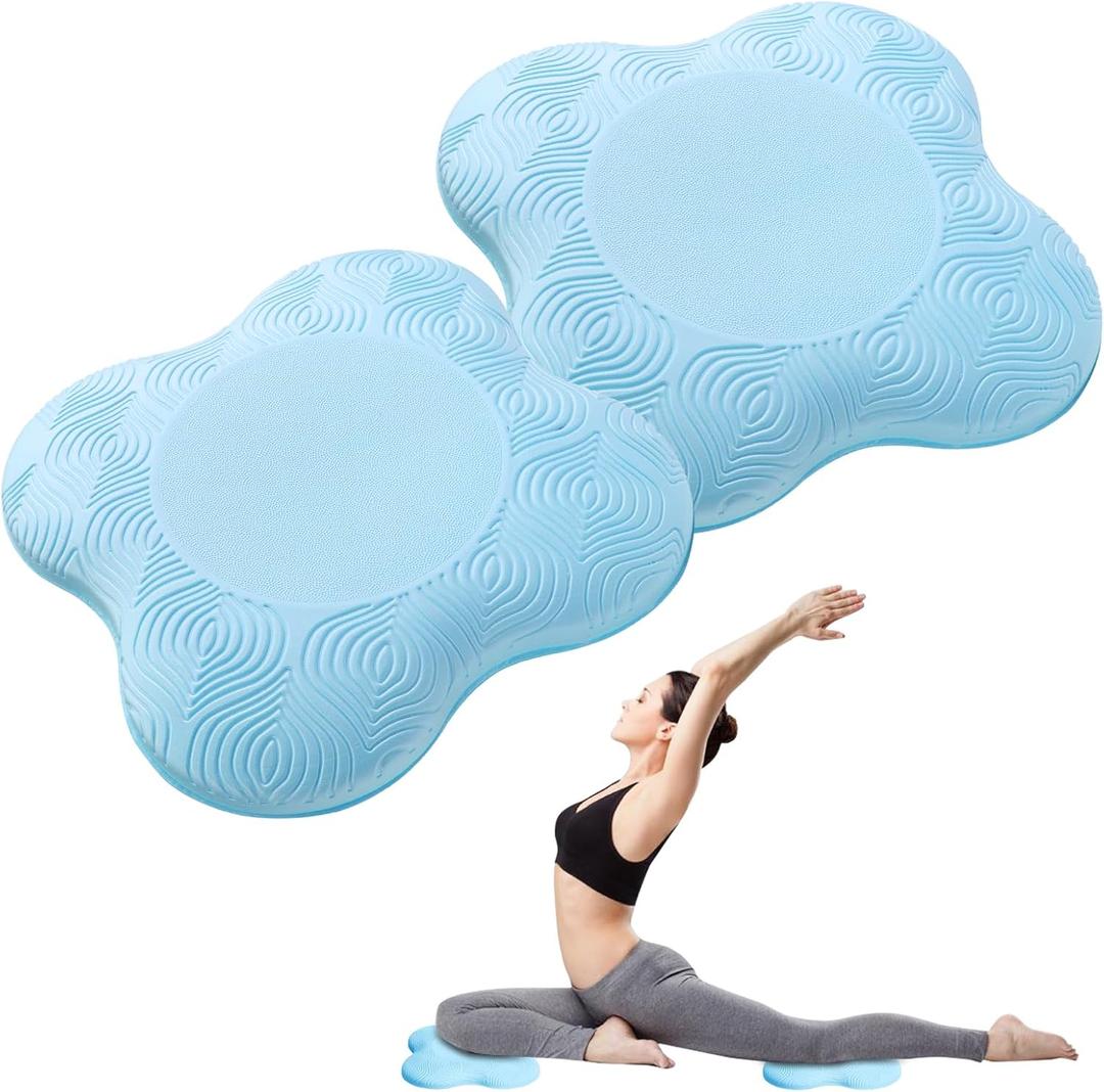 2 packs Yoga Knee Pad Mats Extra Thick for Knees Elbows Wrist Hands Head Foam Pilates Kneeling pad Yoga Knee Cushion Thick Exercise Pads for Knees Elbows Wrist Hands Head Foam Pilates Kneeling padSupport Foam Pads for Women and Men (blue)