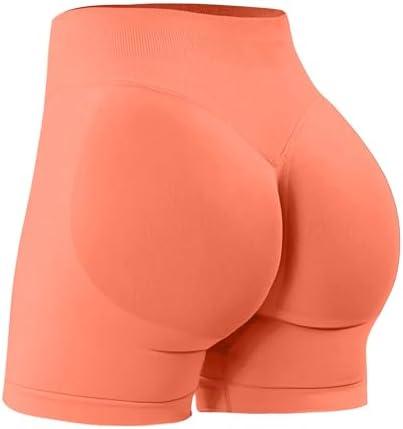 Unthewe Womens Workout Seamless Scrunch Butt Lifting Shorts High Waisted Tummy Control Gym Yoga Shorts Size M