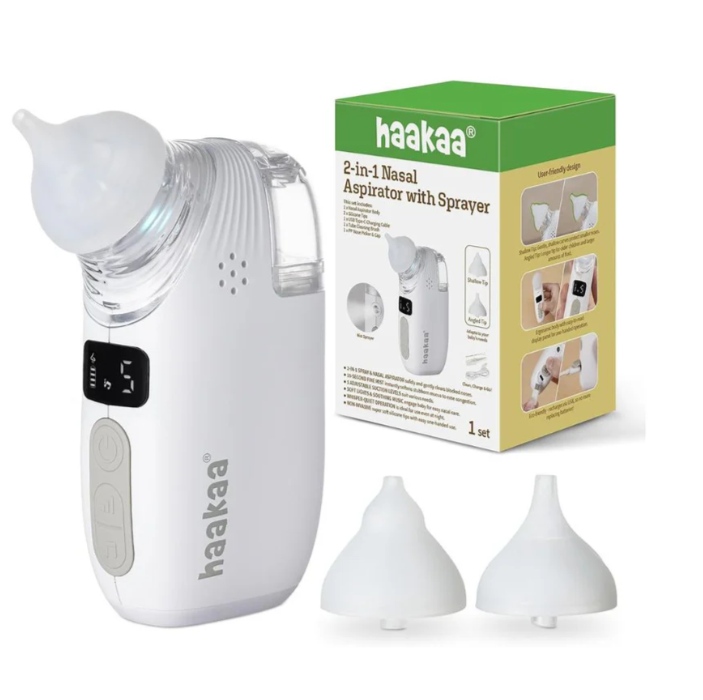 2-IN-1 ELECTRIC BABY NASAL ASPIRATOR WITH SPRAYER