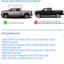 4 PCS Window Visors Deflectors Fit for 2019-2025 Chevrolet Silverado/GMC Sierra 1500 Crew Cab, Rain Guards for 2020-2025 Silverado/Sierra 2500 HD & 3500 HD, 2022 Limited Model, Outside Mount