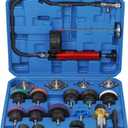 Radiator Pressure Tester Kit, Coolant Pressure Tester for Automotive Cooling System Water Tank Leakage Detection (Universal Fit 20PCS)
