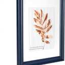 Navy Blue 11x14 Picture Frame, Display Pictures 8x10 with Mat or 11x14 Without Mat, Wall Hanging Photo Frame, 1 Pack