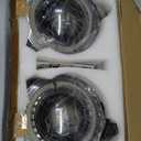 9 Inch LED Headlight Assembly, Round Hi/Lo Sealed Beam with White DRL Halo, Compatible with Jeep Wrangler JL/JLU 2018-2025, Gladiator JT 2019-2025, High Brightness Dual Beam Anti-glare Lens