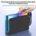 Compatible with Nintendo Switch 2 Screen Protector Case, Real Switch 2 Dockable Test Hard PC Case for Console and Joy-Con 2 Controller, Split-Design, Precise Cutout, Clear