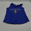 Vintage Italy Flag Italian Shield Italia Pride Football Cool Tank Top, M