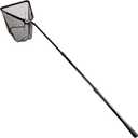 Fiblink Folding Aluminum Fishing Landing Net Fish Net with Extending Telescoping Pole Handle, Extend Length: 59-118"
