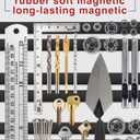 Magnetic Tape 3 Rolls 30Ft Flexible Magnet Strips with Strong Adhesive Backing (Each 10 Feet x 1/16" Thick x 1/2" Wide) Anisotropic Magnetic Roll