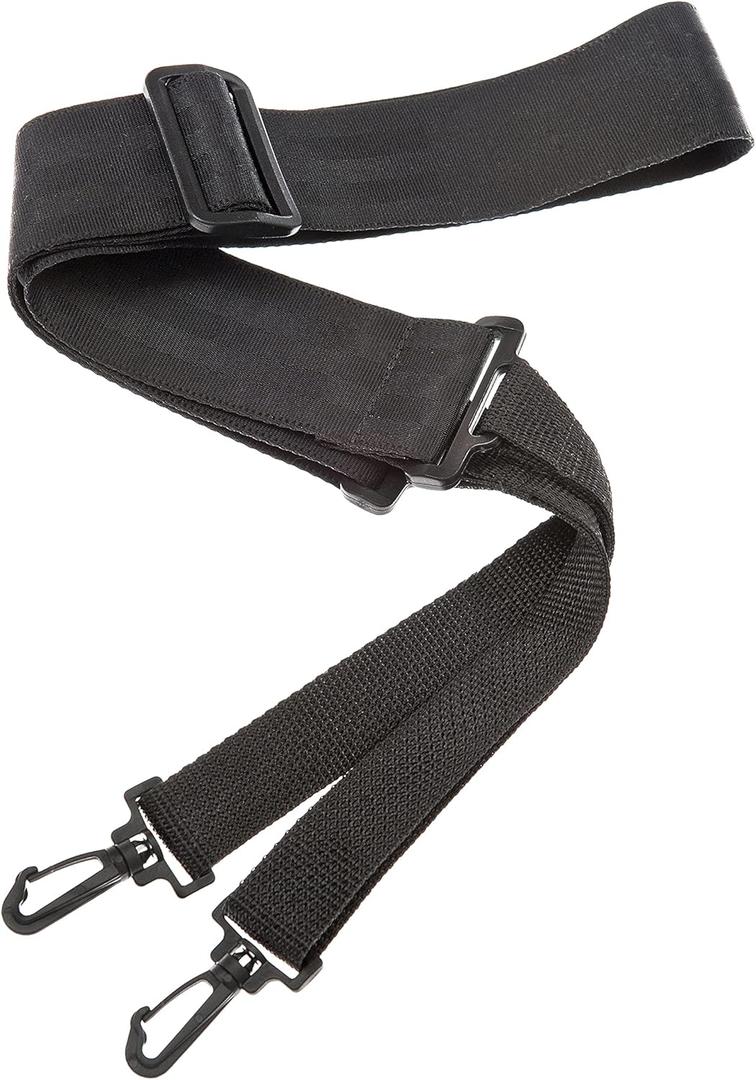 D'Addario Accessories Banjo Strap with Clips - Strap for Banjo - Banjo Accessories - Nylon - Black,Standard,50BNJ000