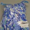 PRETTYGARDEN Women's Casual Summer Midi Dress Puffy Short Sleeve Square Neck Smocked Tiered Ruffle Dresses L