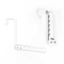 Over the Door Hooks 2 Pack, HAOYIJIA Folding Over the Door Drying Rack with Soft Rubber Prevent Scratches, Heavy Duty White Door Hooks Hanging Clothes Towels Bags and Robe for Bathroom Laundry Kitchen