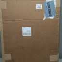 Babelio Baby Gate for Stairs, Kitchen & Doorways, 26-43" W 28" H No Bottom Bar| Easy Installation| One-Handed Operation| Auto-Close| Hardware Mount (Drill Needed) Safety Dog/Pet Gate Indoor (White)