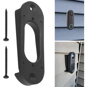 Doorbell 4" Standard Vinyl | Aluminum | Hardi Board | Cedar Siding Mount Compatible with REO-Link Doorbell WiFi Camera, Wedge Kit Design for Nest Wireless Doorbell - Keep The Doorbell Level