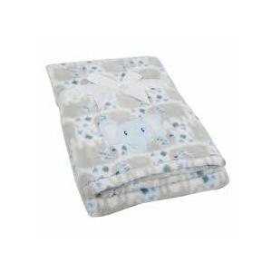Baby Gear Elephant Plush Baby Blanket - Blue