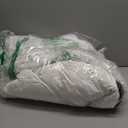 CREATMO US Women's Long Winter Faux Fur Coat Puffer Warm Jacket with Detachable Hood (Large, White)