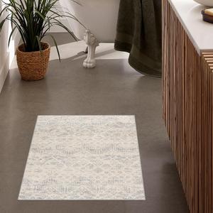 Havana 2' x 3' (2' X 3'3") Abstract Indoor Doormat Rug, Contemporary, Beige Grey - Living Room, Bedroom, and Kitchen, Accent Rug (Ivory)