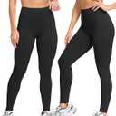 4 Pack High Waisted Leggings for Women Ultra Soft Stretch Slim Yoga Leggings  33"
