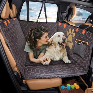 Dog car seat Cover, Dog Backseat Extender, pet Dog car seat, Dog car seat Cover, car Travel Bed Backseat Bed Cover, Thickened FoldableHard Bottom Waterproof Dog Bed for Cars SUV Trucks