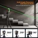 CIGMAN 3D Laser Level with Tripod,Remote Control,Compact Design,4000mAh Battery,Rotary Base,3x360Self-Leveling Green Laser Leveler for Picture Hanging and DIY Projects