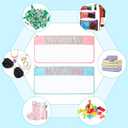 2 Pcs Mahjong Bags for Tiles, Mahjong Tile Bag with Zipper, Waterproof Accessories Storage Bag for Tiles (Pink, Blue)