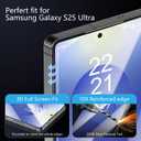 X-it 2-Pack Screen Protector Compatible with Samsung Galaxy S25, 100% Fingerprint Unlock, 9H+ Tempered Glass, Automatic Dust Removal, Military-Grade Protection, Bubble-Free, Case Friendly (HD Clear)