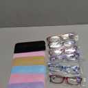 Gaoye 1.75 Reading Glasses for Women, 6 pack Fashion Readers for Women Spring Hinge Eye Glasses, Blue Light Reading Glasses (*C1 Mix Color)