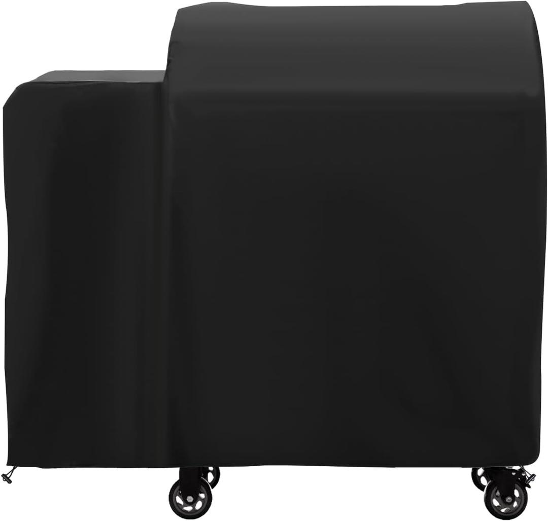 Grill Cover for Deck Boss 590 & RT-590 Wood Pellet Grill, Heavy Duty Waterproof UV Resistant Offset Smoker Cover for Rec Tec RT-590 Grill, Outdoor BBQ Cover (45"W x 22"D x 41"H)