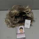 Sallcks Short Curly Wavy Blonde Wig for Women Natural Looking Synthetic Hair Costume Party Wig