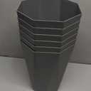 12L Trash Can Wastebasket Plastic Trash Bin Garbage Container Rubbish Can Paper Basket Office Organizer for Bedroom Home Office, 6 Grey (11.6 x 9 x 6.4in)