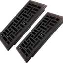 4x10 Inches 2 Pack Heavy Duty Walkable Floor Register Easy Adjust Air Supply Lever Floor Vents - Seattle Design - Vent Cover for Home Floor - Oil Rubbed Bronze