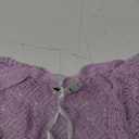 GRACE KARIN Women's Casual Lightweight Open Front Cardigans Soft Draped Corchet Long Sleeve Cardigan Purple, L