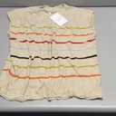 Waffle Knit Sweater Shirts for Women Cap Sleeve Summer Tops Basic Tank Tops, L