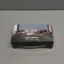 Smart Dimmer Switch,Single-Gang,Aluminum Frame, Neutral Required,2.4GHz,Tuya/Smart Life App/Alexa,2.5D Curved-Edge Tempered Glass Panel,Black