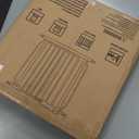 HOOEN Extra Wide Baby Gate for Doorways Stairs 86-105 Inch Wide Pressure Mounted Dog Gates for The House Walk Through Gates Indoor Safety Child Gates for Kids or Pets (86.3"-105") (White)