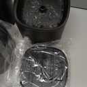 Automatic Cat Feeder and Water Fountain, 4L/16 Cups Timed Cat Dry Food Dispenser, 10s Meal Call, 20 Portions 6 Meals Per Day, 2L Cats Fountains for Drinking with Filter, Pet Feeder for Dog Black