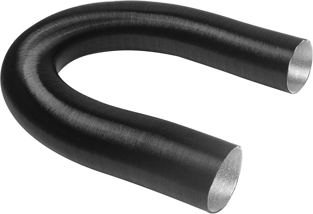 Flexible Aluminum Duct, 75mm Diesel Heater Pipe Ducting, Hot Cold Air Preheater Inlet Hose for Parking Vent Car Vehicle Dryer Conditioner Heaters, Flame Retardant, 6.56ft L, for Webasto & More