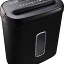 Amazon Basics 8-Sheet Cross Cut Paper Shredder and Credit Card Shredder - Black